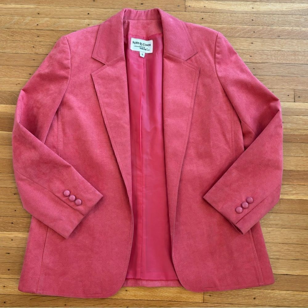 Vintage Roth Le Cover pink suede blazer/jacket
